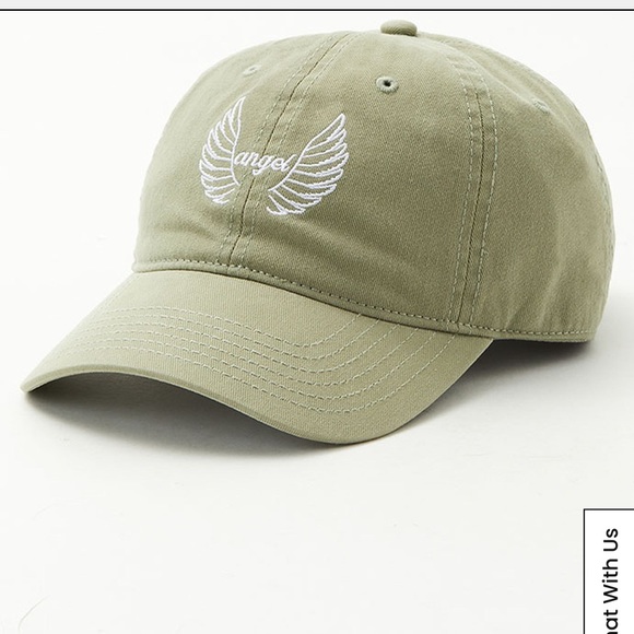 NWT PacSun Angel Wings Strapback Dad Hat - Picture 3 of 4